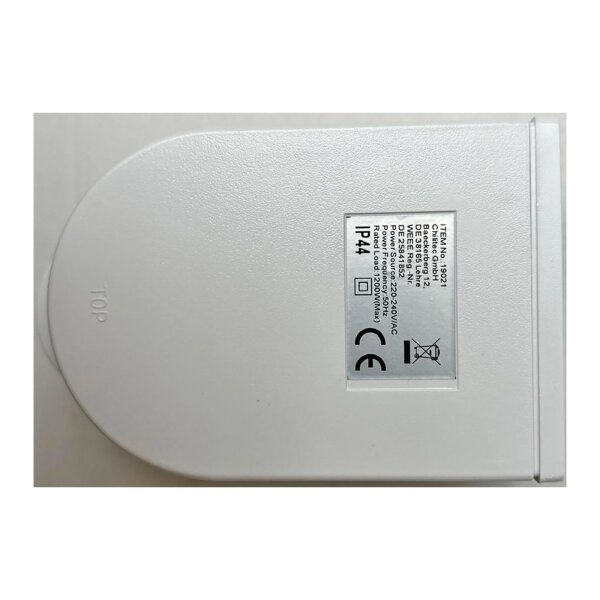 Bewegungsmelder 180° IP44 Innen und Aussen Spritzwassergeschützt 12M Reichweite Einstellbar Weiß