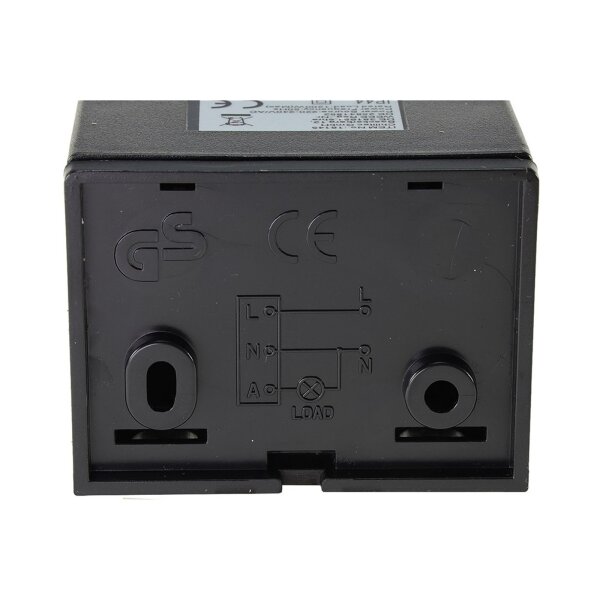 Bewegungsmelder 180° Innen und Aussen IP44 12m Reichweite Aussen-Sensor Einstellbar Schwarz