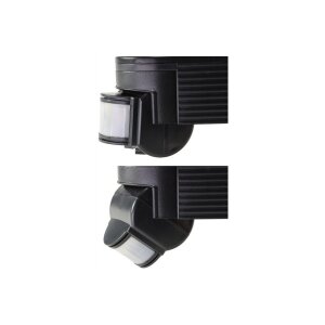 Bewegungsmelder 180° Innen und Aussen IP44 12m Reichweite Aussen-Sensor Einstellbar Schwarz