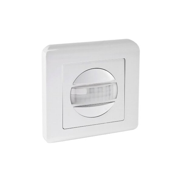 Bewegungsmelder 160° Unterputz 9m Detektion 2-Draht Technik Ersatz für Lichtschalter Wandeinbau Sensor UP Einbau Weiß