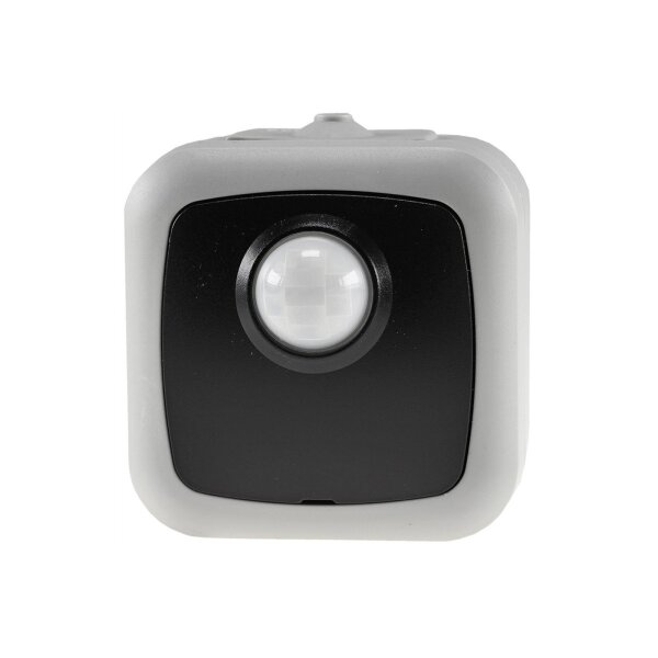 Aufputz Bewegungsmelder für Aussen IP44 Sensor 120° Erfassung 6m Reichweite für Garage Keller Hauseingang 2-500W LED geeignet Aufputz Zeit Regelbar Grau