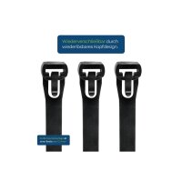 HPER® Kabelbinder wiederlösbar – nachhaltig & schwarz 300x7,5mm