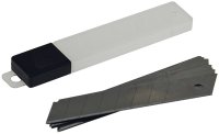 ChiliTec Messerklingen Ersatzklingen Abbrechklingen 10x Klinge für Cuttermesser Abbrechmesser 18mm 0,5mm stark 7 Bruchstellen