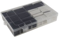 Schrumpfschlauch-Sortiment, 300-teilig Plastikbox, klebend, Ratio 3:1, schw+wei