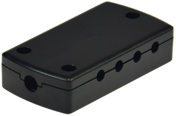 Niederspannungs-Verteiler 1x in 8x Out max 24W, Ein 5,5/2,1mm, Aus 3,5mm Koax