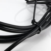 100er Pack HPER® Kabelbinder wiederlösbar nachhaltig schwarz 300x4,8mm
