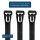 100er Pack HPER® Kabelbinder wiederlösbar nachhaltig schwarz 300x7,5mm