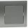 DELPHI Blindabdeckung Blende Blinddose Abdeckung für Wand-Rahmen, Einsatz 55x55mm Silber Grau