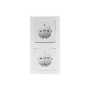 Delphi Steckdose 2-Fach Unterputz Weiß 2X...