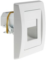 Delphi LED Wand-Einbauleuchte Stufenlicht Unterputz Weiß 1,5Watt 110Lumen für UP 60mm Dosen Licht 3000k / Warmweiß