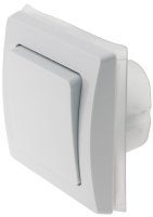 DELPHI Schalter für Aussen IP44 230V Unterputz Wechselschalter für Feuchträume und Aussenbereich Weiß