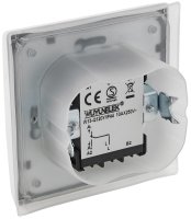 DELPHI Schalter Unterputz für Aussen 250V IP44 Feuchtraum Wechselschalter für Innen- & Aussenbereich Silber Grau