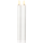 LED LEUCHTERKERZE X2 FLAMME weiß 24,5cm hoch