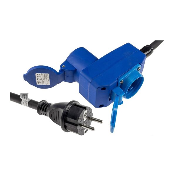 CEE Adapter auf Schutzkontakt-Stecker 230V, H07RNF 3G2,5, 1,5m Kabel