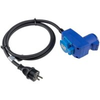 CEE Adapter auf Schutzkontakt-Stecker 230V, H07RNF 3G2,5, 1,5m Kabel