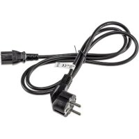 Kaltgeräte Netzkabel 1,5m H03VV-F3G 0,75 mm² 10/16A/250V, schwarz
