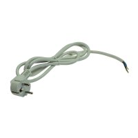 Netzkabel 1,5m, grau, 3x 0,75mm² Schutzkontakt-Stecker > blanke Enden