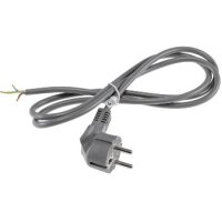 Netzkabel 1,5m, grau, 3x 0,75mm² Schutzkontakt-Stecker > blanke Enden