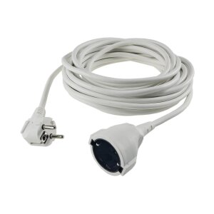 Schutzkontakt-Verlängerung, 10m, weiß...