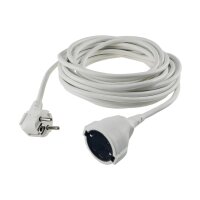 Schutzkontakt-Verlängerung, 10m, weiß H05VV-F3G 1,5mm² 16A/250V