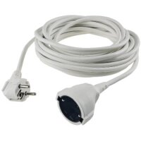 Schutzkontakt-Verlängerung, 10m, weiß H05VV-F3G 1,5mm² 16A/250V
