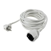 Schutzkontakt-Verlängerung, 5m, weiß H05VV-F3G 1,5mm² 16A/250V #1