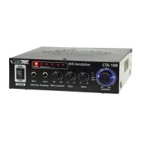 HiFi-Verstärker "CTA-100" 100W, schwarz 1x Line In, Betrieb 12V o. 230V