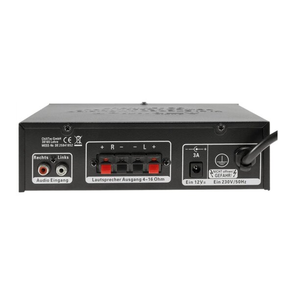 Kopie von Bluetooth Receiver m. 4-Kanal Verstärker 4/8Ohm, 4x15W, 12V/4A, 3,5mm AUX-In #1