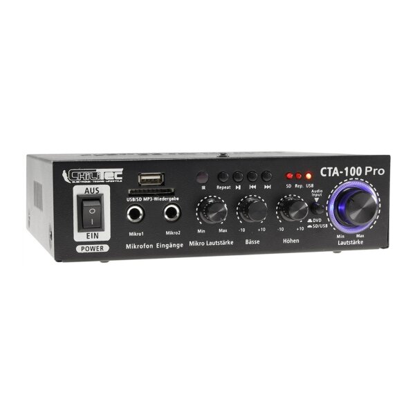 Kopie von Bluetooth Receiver m. 4-Kanal Verstärker 4/8Ohm, 4x15W, 12V/4A, 3,5mm AUX-In #1