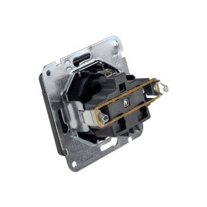 MILOS Schutzkontakt-Steckdose IP40 250V~/ 16A, mit Deckel, UP, anthrazit