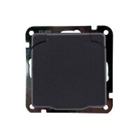 MILOS Schutzkontakt-Steckdose IP40 250V~/ 16A, mit Deckel, UP, anthrazit