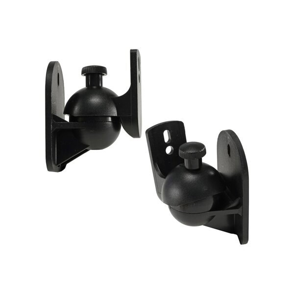 Wandhalter für Lautsprecher "CT-2 Black" dreh-/neigbar,max.3,5kg, schwarz, Paar