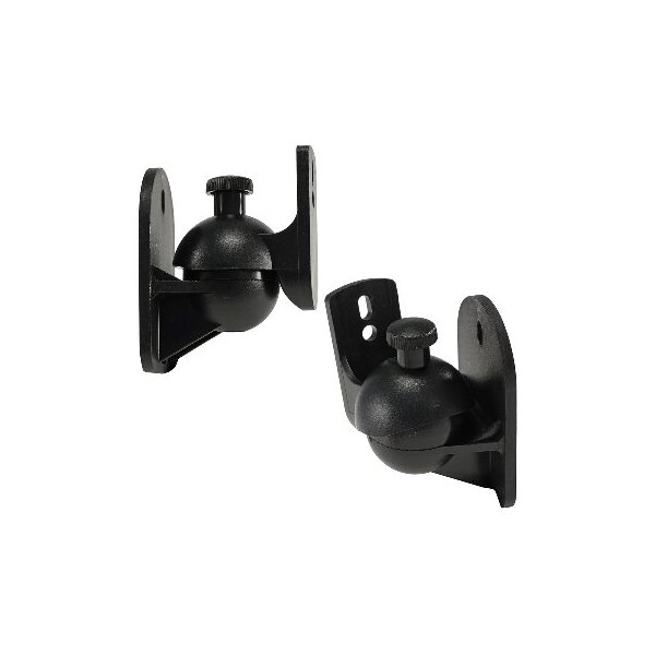 Wandhalter für Lautsprecher "CT-2 Black" dreh-/neigbar,max.3,5kg, schwarz, Paar