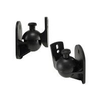 Wandhalter für Lautsprecher "CT-2 Black" dreh-/neigbar,max.3,5kg, schwarz, Paar