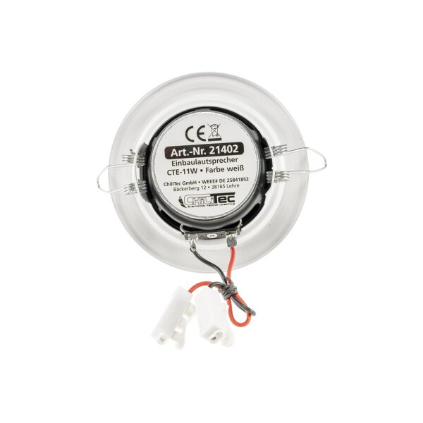 Einbaulautsprecher "CTE-11w", weiß Ø 106mm, 45 Watt, 8 Ohm