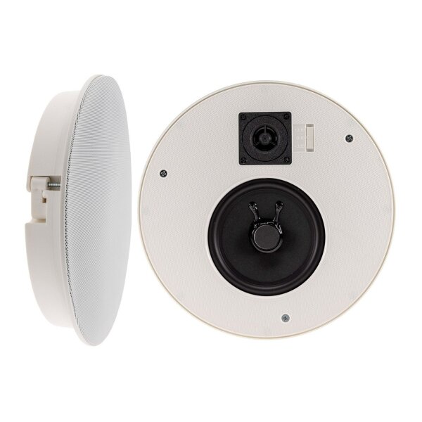 Einbaulautsprecher "CTE-26R", rund, weiß 2-Wege, Ø 25,5cm, 120 Watt