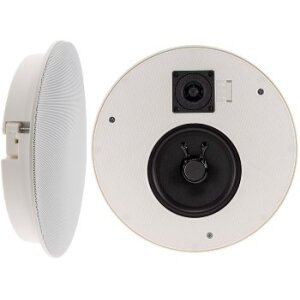 Einbaulautsprecher "CTE-26R", rund, weiß 2-Wege, Ø 25,5cm, 120 Watt
