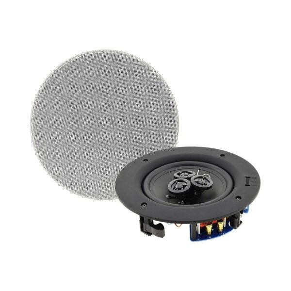 Einbaulautsprecher "CTE-30W ", 2-Wege 80W, 8Ohm, 234x67mm, Rund, weiß