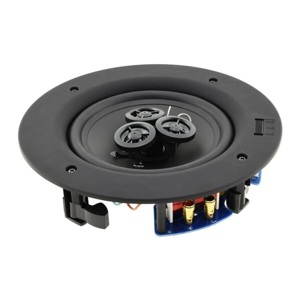 Einbaulautsprecher "CTE-30W ", 2-Wege 80W, 8Ohm, 234x67mm, Rund, weiß