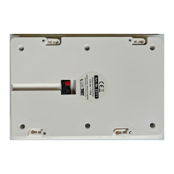 Einbaulautsprecher "CTE-34E",eckig, weiß 2-Wege, 287x197mm, 120 Watt