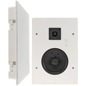 Einbaulautsprecher "CTE-34E",eckig, weiß 2-Wege, 287x197mm, 120 Watt