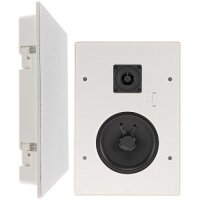 Einbaulautsprecher "CTE-34E",eckig, weiß 2-Wege, 287x197mm, 120 Watt