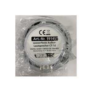 Wasserfeste Außen-Lautsprecher "CT-50" 8 Ohm, 5", 80W, 100Hz-20KHz, PAAR