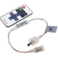 Funk-Controller für LED-Stripes mit Fernbedienung, 12-24V, 72Watt