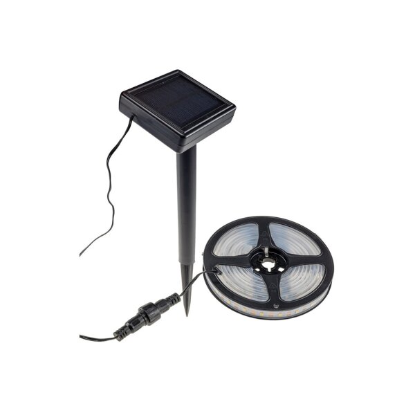LED Solar LED-Stripe 3m, warmweiß 3000K IP44, Dämmerungssensor