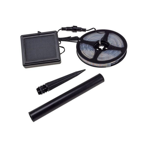 LED Solar LED-Stripe 3m, warmweiß 3000K IP44, Dämmerungssensor