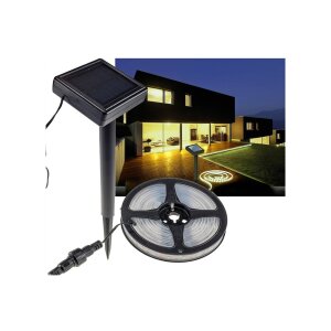 LED Solar LED-Stripe 3m, warmweiß 3000K IP44,...