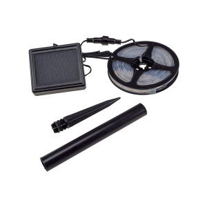 LED Solar LED-Stripe 3m, warmweiß 3000K IP44, Dämmerungssensor