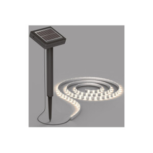 LED Solar LED-Stripe 3m, warmweiß 3000K IP44, Dämmerungssensor