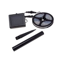 LED Solar LED-Stripe 3m, warmweiß 3000K IP44, Dämmerungssensor